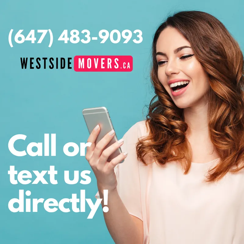 Call or text WestSide Movers at (647) 483-9093