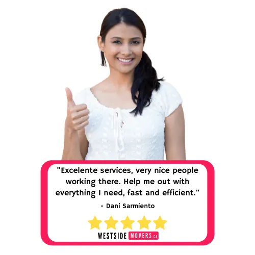 Last minute moving services testimonial